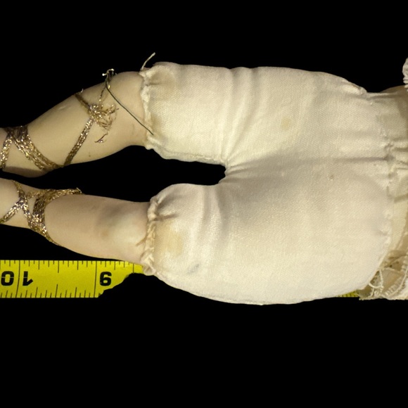 Vintage  Kewpie Look Doll Bisque Porcelain & Cloth  Boy Doll W/ Clothing 10.5” - Picture 8 of 8